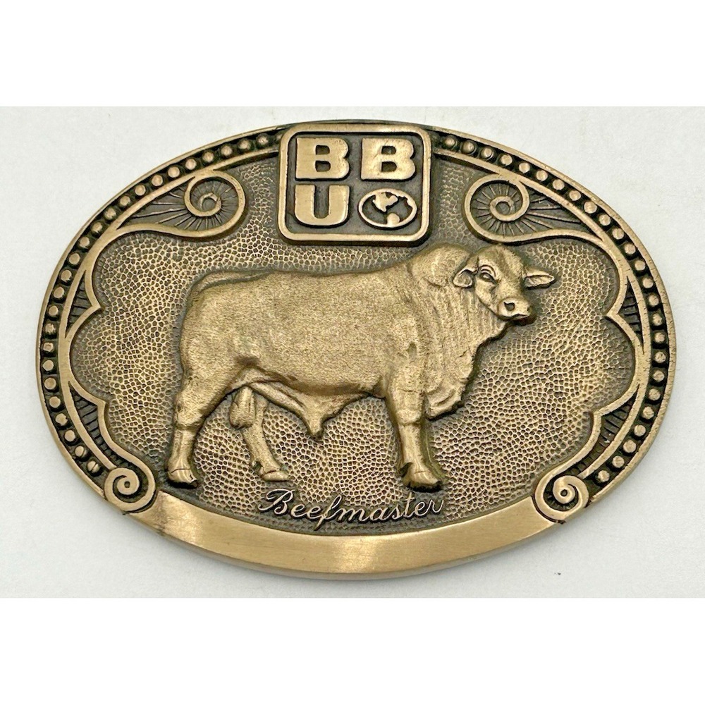 Tony Lama Beefmaster Bull Cow Sire Belt Buckle Cattle Breed Series First Edition